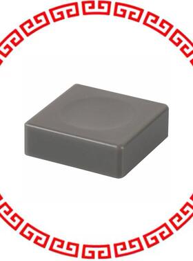 4JGRY CAP PUSHBUTTON SQUARE GRAY