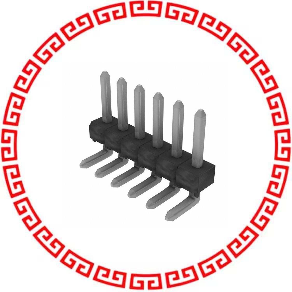 TSW-106-08-T-S-RA CONN HEADER 6POS .100 SNGL R/A