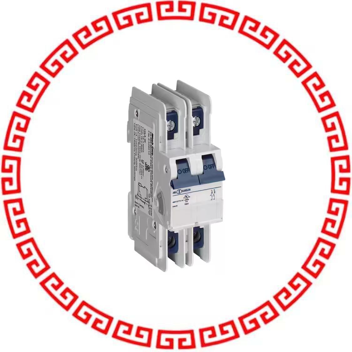 2D8UL CIR BRKR THRM-MAG 8A LEVER