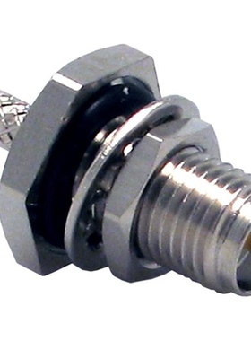 CONREVSMA014《RPSMA Fml Blkhd RMnt Crimp, O-Ring, RG174》