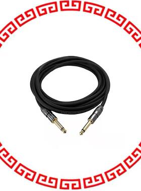 IO-IC109015-T2MBK CABLE BLACK/GOLD CONN MONO 15'