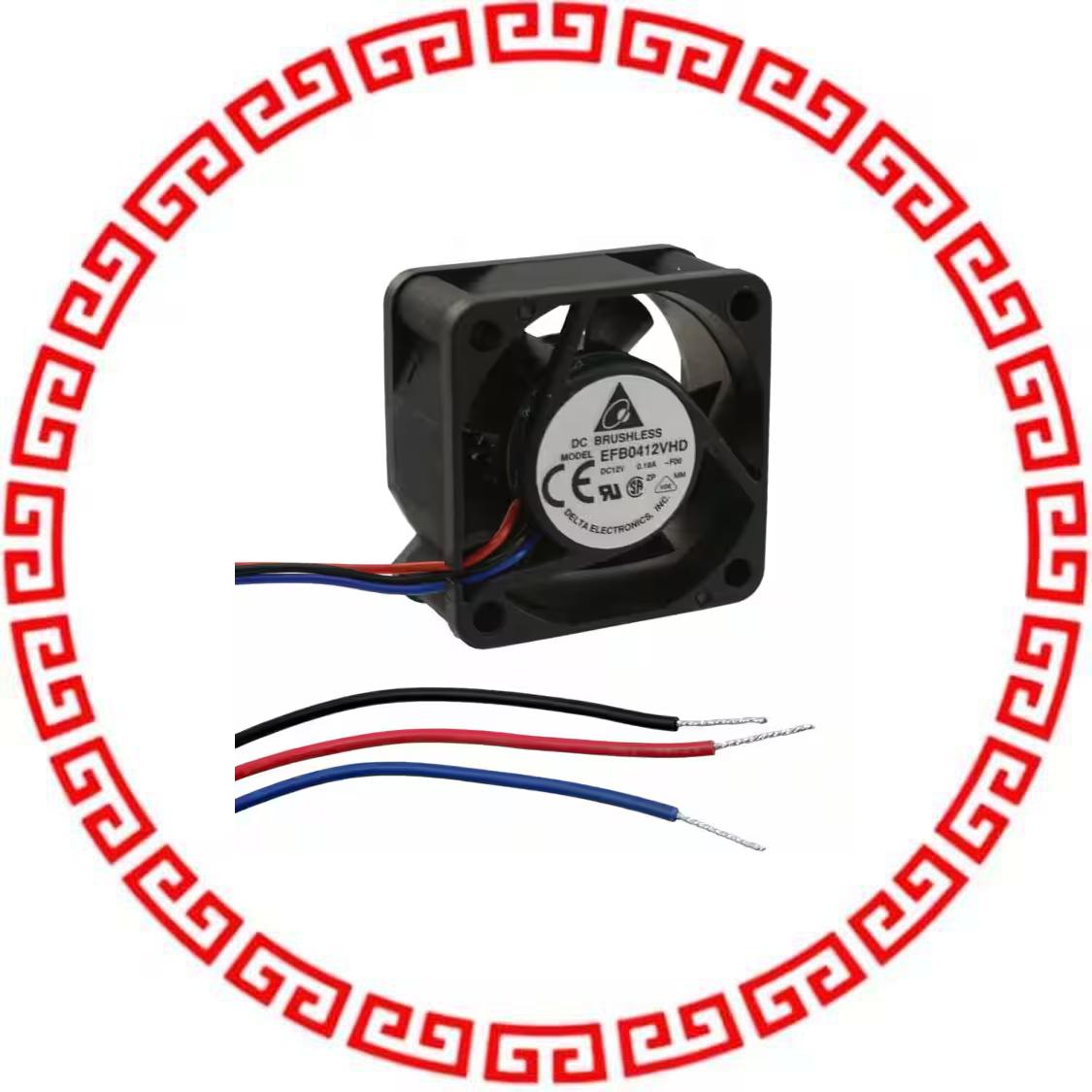 EFB0412VHD-F00 FAN AXIAL 40X20MM 12VDC WIRE