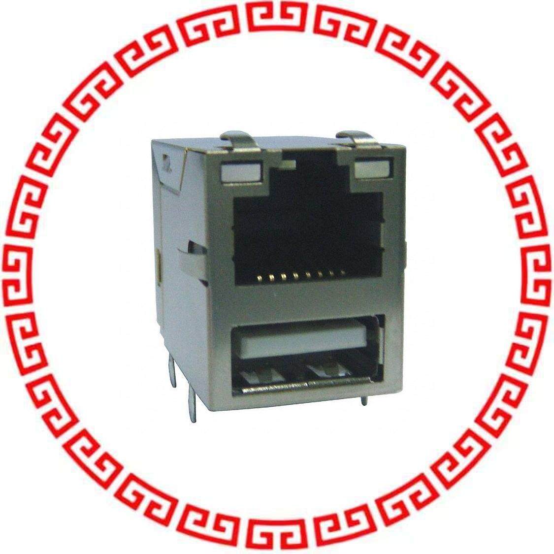 ARJU21A-MCSA-AD-B-EMU2 CONN MAGJACK 1PORT 100 BA