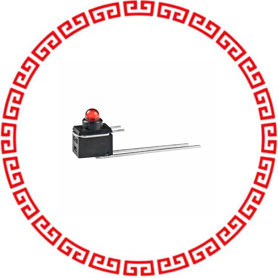 G01VC INDICATOR SW RED LED VERT PC