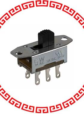 GF-126-3011 SWITCH SLIDE DPDT 3A 125V