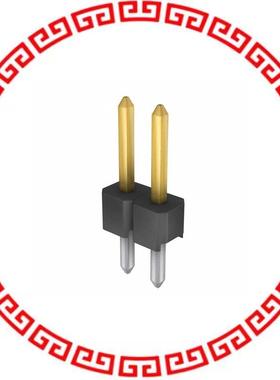 961102-6404-AR CONN HEADER VERT SGL 2POS GOLD