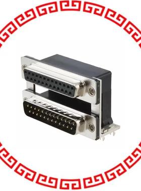 ASUB-277-25TP25 CONN D-SUB PLUG/RCPT 25POS R/A