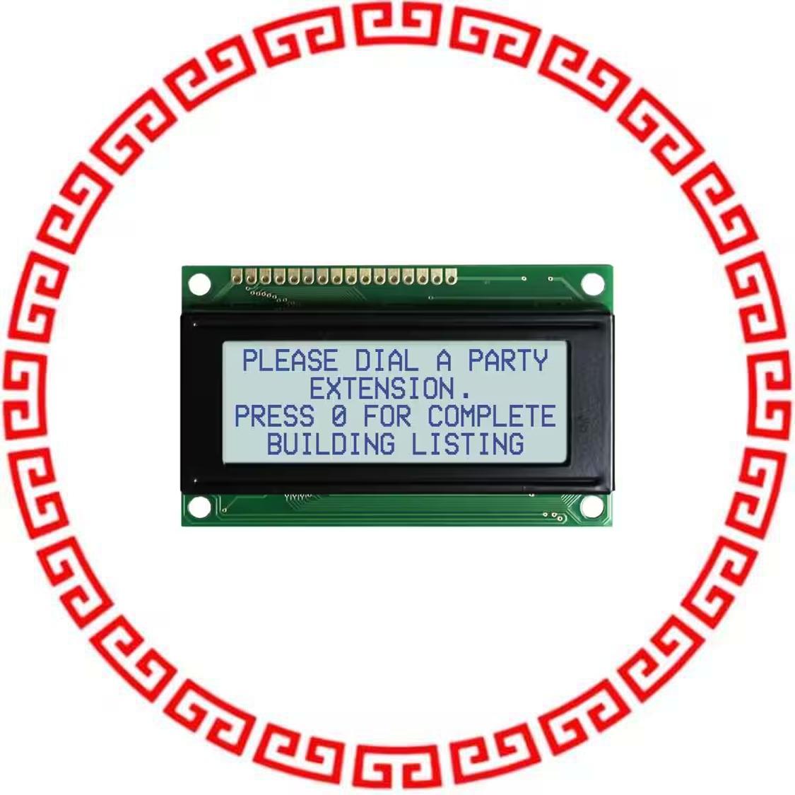 NHD-0420AZ-FSW-GBW-33V3 LCD MOD CHAR 4X20 GRY TRANSF STN