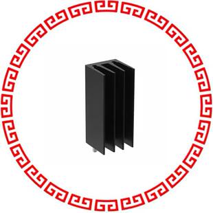 ANODIZED E2A BLACK 38E HEATSINK T247