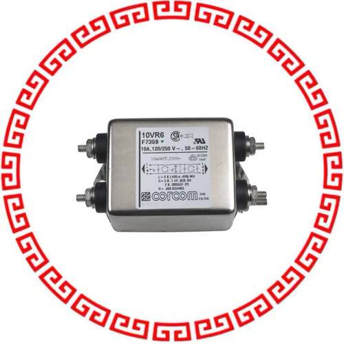 10VR6 LINE FILTER 250VAC 10A CHASS MNT