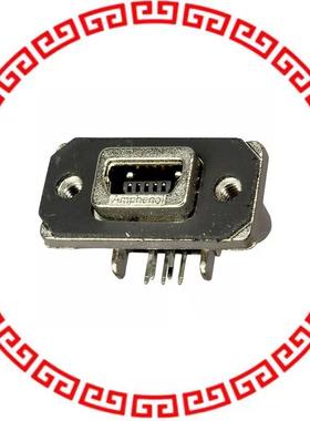 MUSBB15134 CONN RUGGED USB RCPT R/A MINI B