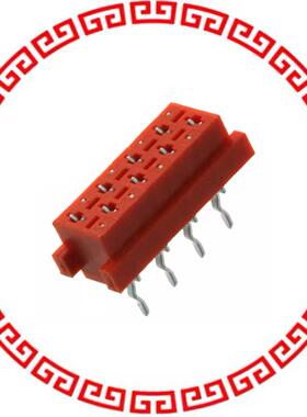 690367000000 CONN 2.54MM FEMALE STR RED 8POS