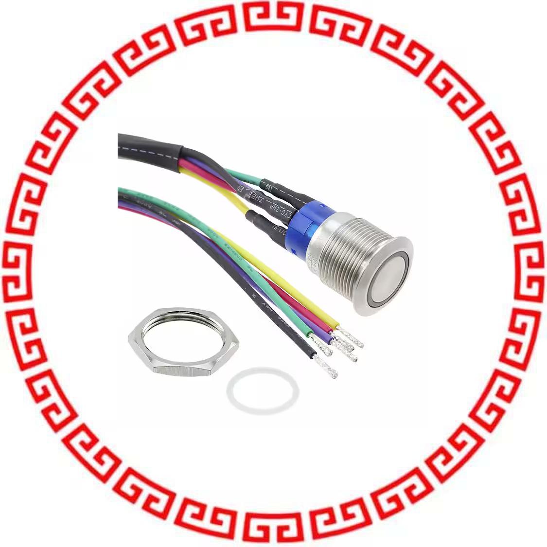 AV1910RA12T5Q04 SWITCH PUSH SPST-NO 3A 250V