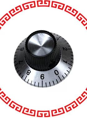 PKS1105B101/4 KNOB KNURLED W/SKRT 0.250