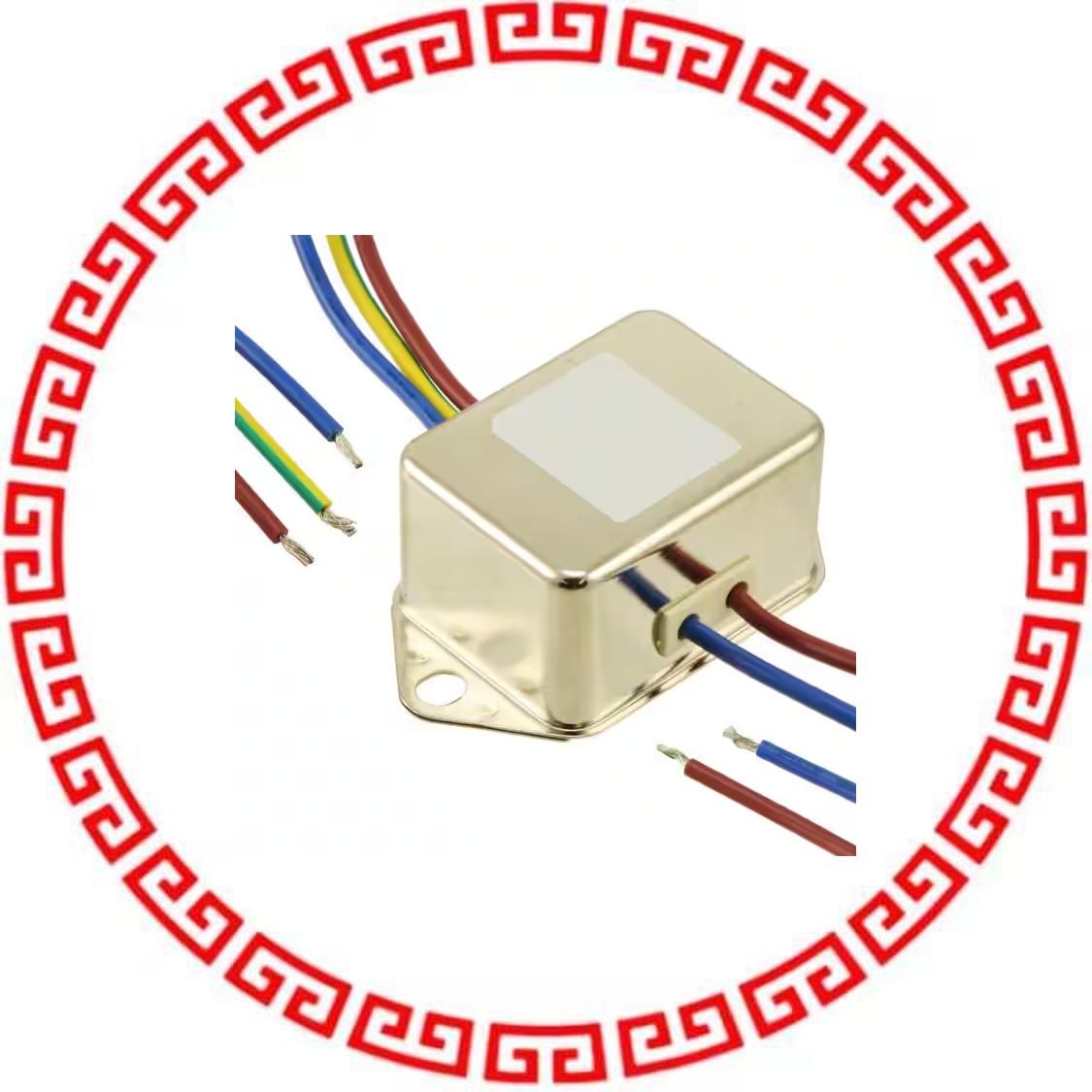 FN2010-1-07 LINE FILTER 250VAC 1A CHASS MNT