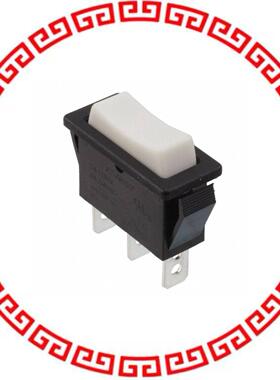 R4GBLKWHTEF0 SWITCH ROCKER SPDT 15A 125V