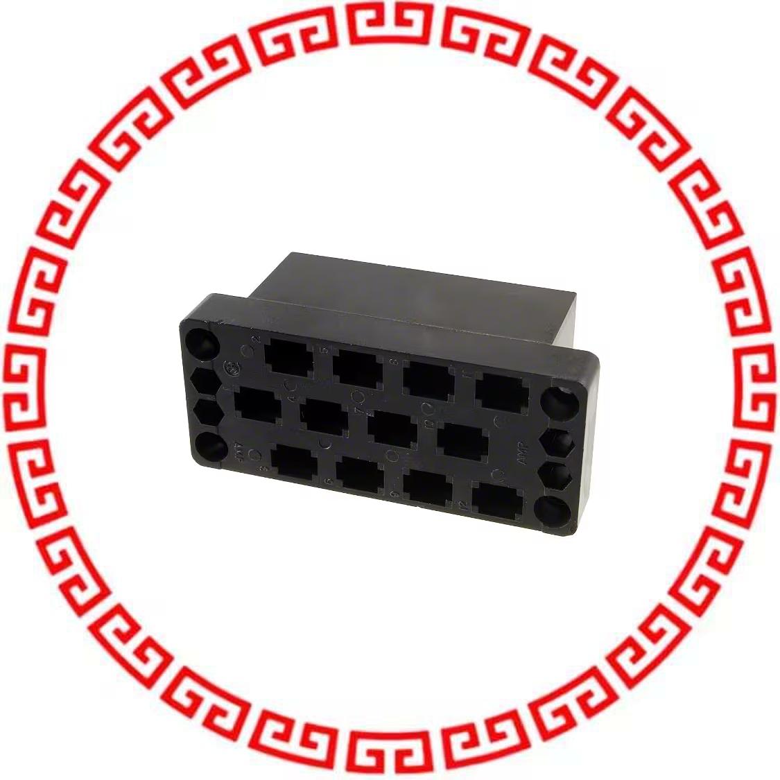 205042-1 CONN PLUG 12POS PANEL MT M SERES