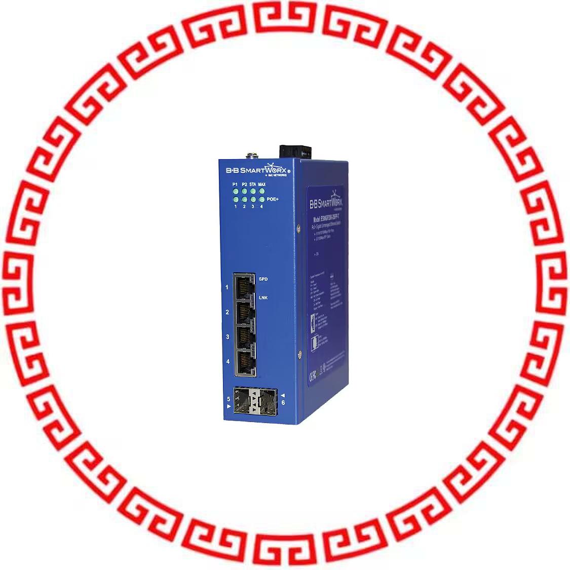 BB-ESWGP206-2SFP-T NETWORK SWITCH-UNMANAGED 6 PORT