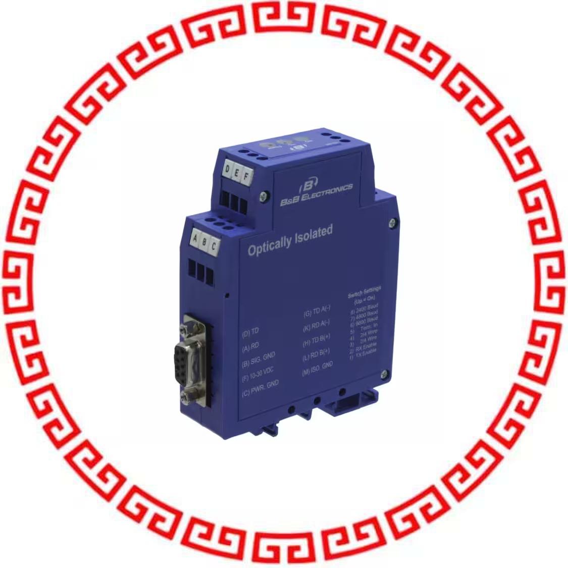 BB-485LDRC9 CONVERTER RS232 TO RS485 DIN MNT