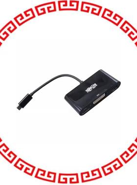 U444-06N-DUB-C USB-C TO DVI ADAPTER WITH USB-A