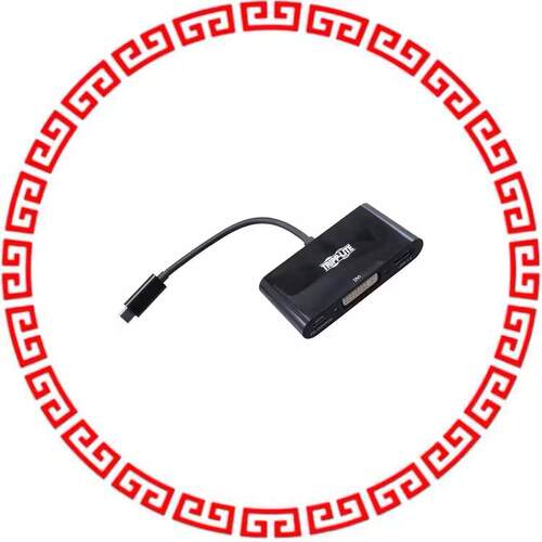 U444-06N-DUB-C USB-C TO DVI ADAPTER WITH USB-A