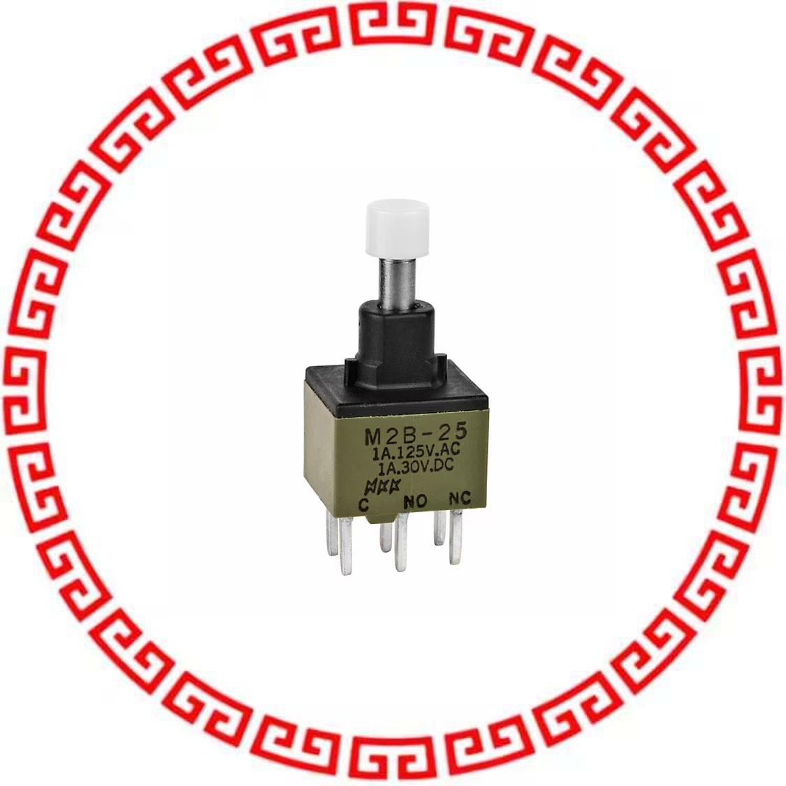 M2B25AA5W03-FB SWITCH PUSHBUTTON DPDT 1A 125V