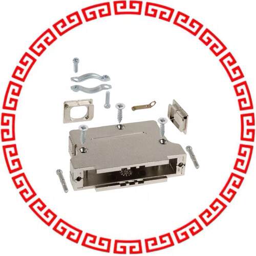 982-037-020R121 CONN BACKSHELL DB37 SHL MTL PLST
