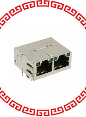 0875-1G2T-E3 CONN MAGJACK 2PORT 1000 BASE-T