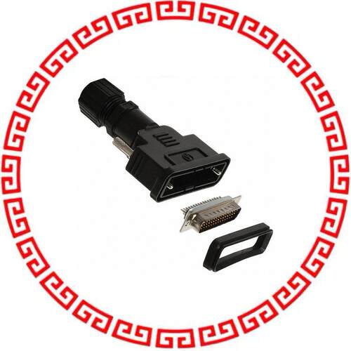 A-HDS44-HOOD-WP CONN D-SUB HD PLUG 44POS STR