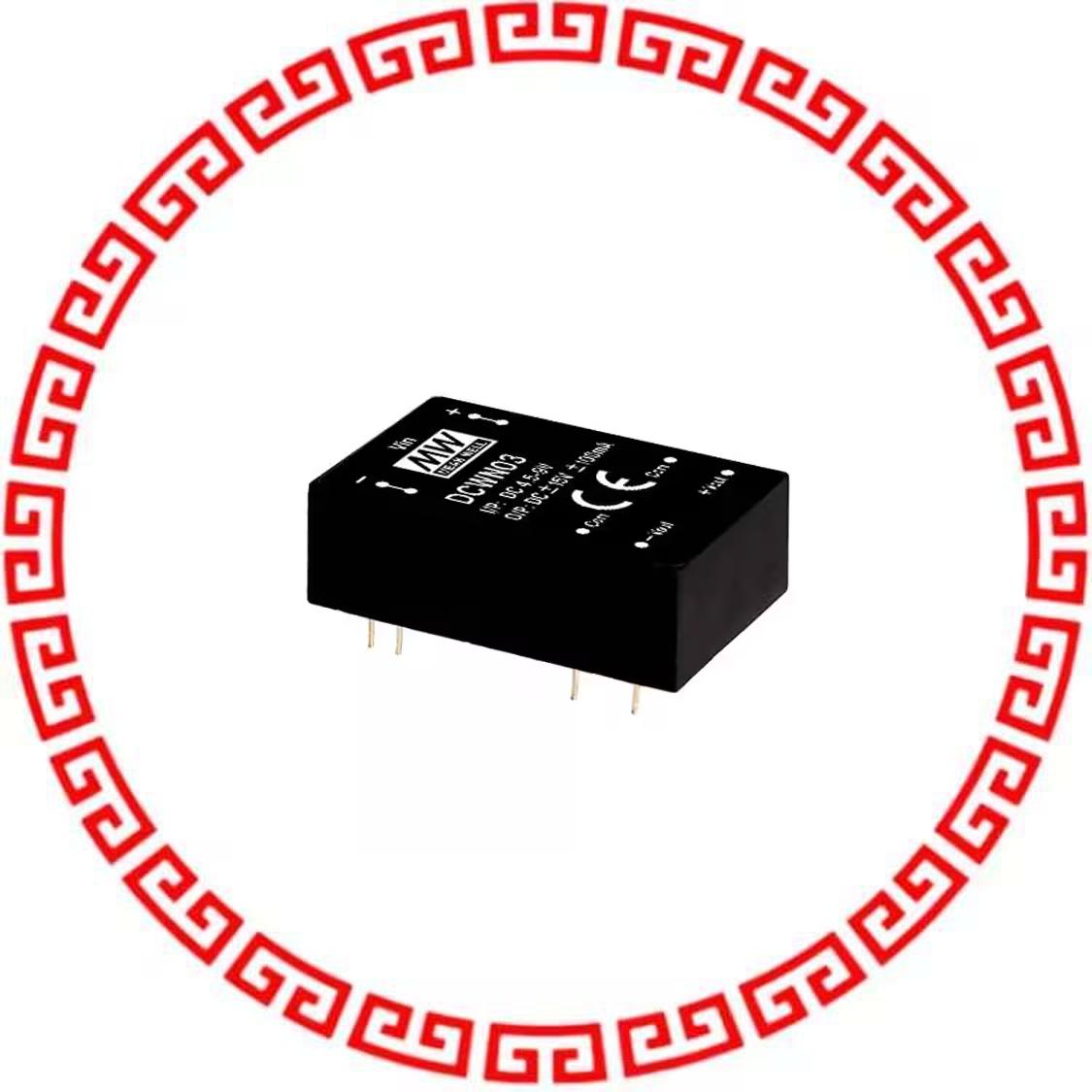 DCWN03B-05 DC DC CONVERTER +/-5V 3W