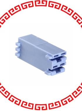 521204-6 CONN RCPT HOUSING 0.25 2POS BLUE