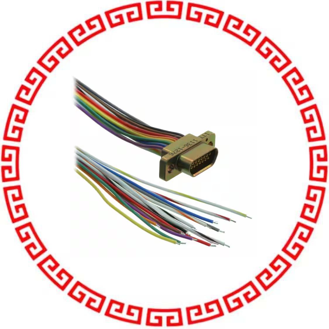 MDM-15SH003B CABLE ASY D TO MIC D 15P 457.2MM