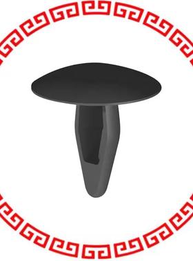 MMB-210-01BK MOUNTING BUTTON 0.551 NYLON BLK