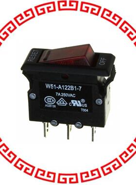 W51-A122B1-7 CIR BRKR THRM 7A 250VAC 50VDC