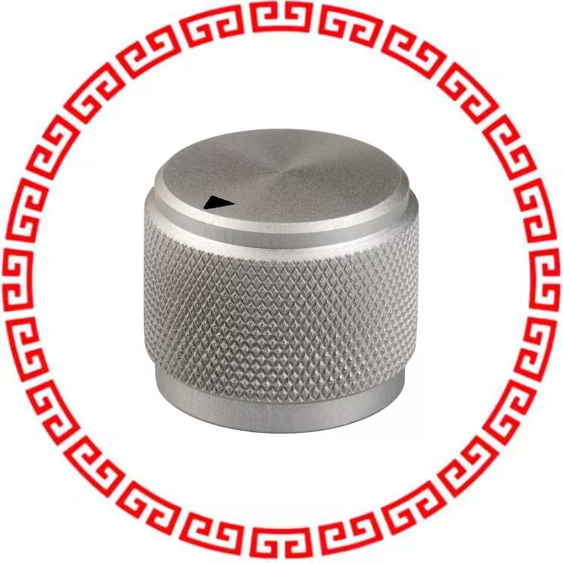 OEDA-75-3-5 KNOB KNURLED 0.250 METAL
