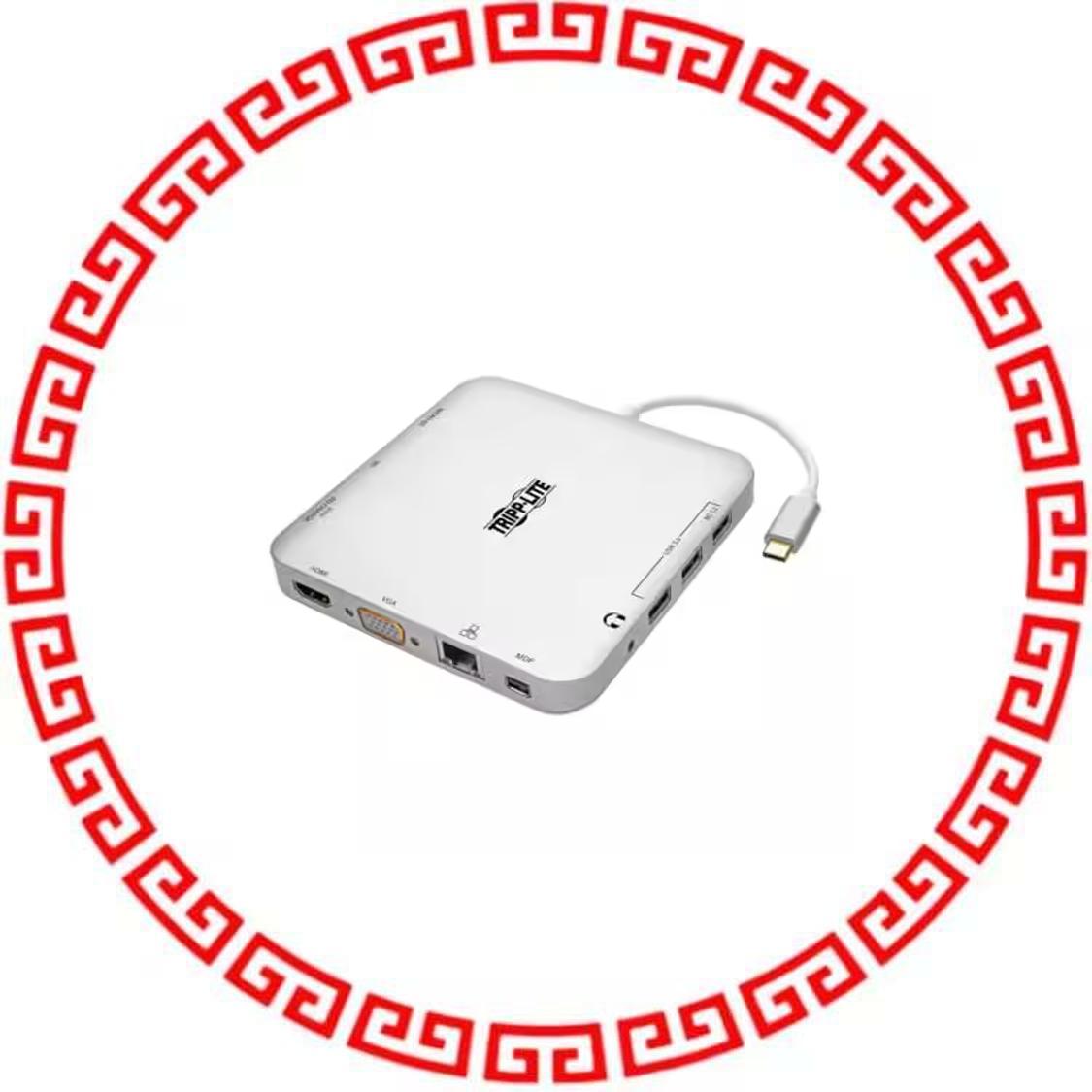 U442-DOCK2-S USB-C LAPTOP DOCKING STATION W/
