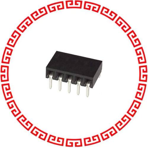 535676-4 CONN RECEPT 5POS .100 RT/ANG AU