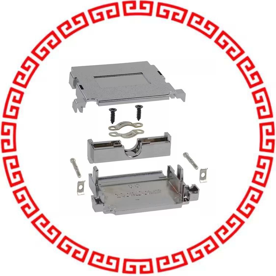 983-037-020R121 BACKSHELL DB37 METALIZED PLASTIC