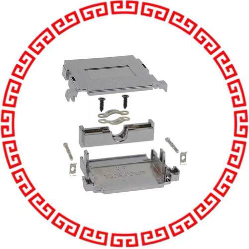 983-037-020R121 BACKSHELL DB37 METALIZED PLASTIC