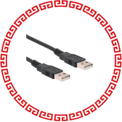 102-1020-BL-00200 CABLE USB A MALE-A MALE 2M BLK