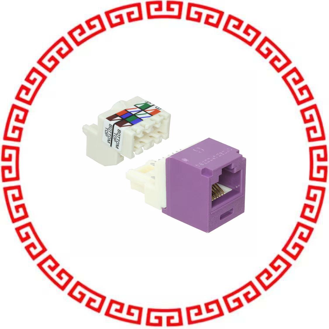 CJ688TPVL MINI-COM MODULE, CAT 6, UTP, 8 P