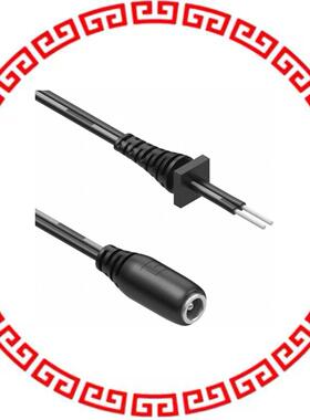 10-02962 CBL ASSY 5.5X2.1MM PLUG 18AWG 3'