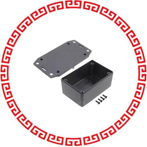 1591XXLSFLBK BOX PLASTIC BLK 3.43