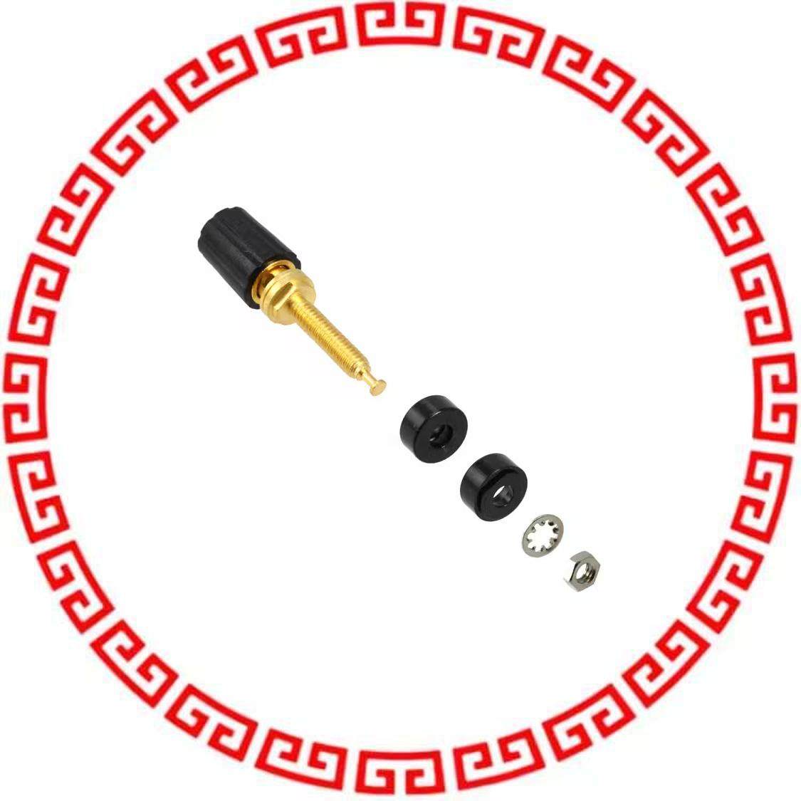 3770-0 BINDING POST MICROVOLT BLACK