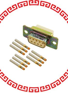 DEMAM-9S CONN D-SUB RCPT 9P PNL MNT CRIMP