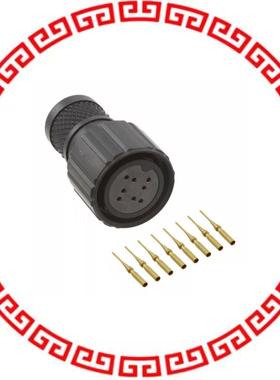 2102353-2 CONN PLUG FMALE 8POS GOLD SOLDER