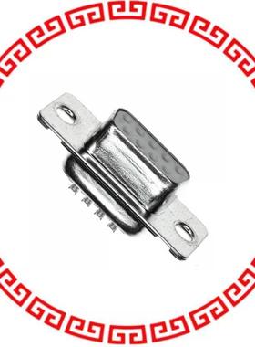 DE09S064TLF CONN DSUB RCPT 9POS STR SLDR CUP