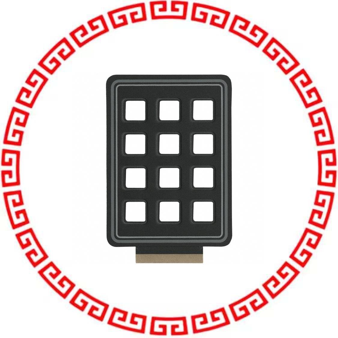 88-101 CLEAR OVERLAY FOR 12 KEY KEYPAD