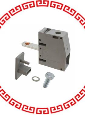 709123 TERM BLK SCREW CLAMP 1POS GRAY