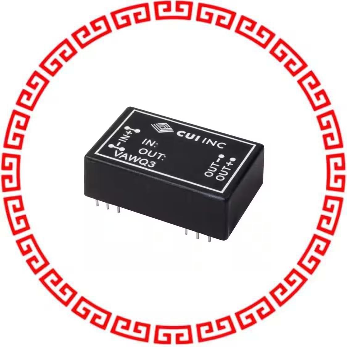 VAWQ3-Q24-D15H DC DC CONVERTER +/-15V 3W